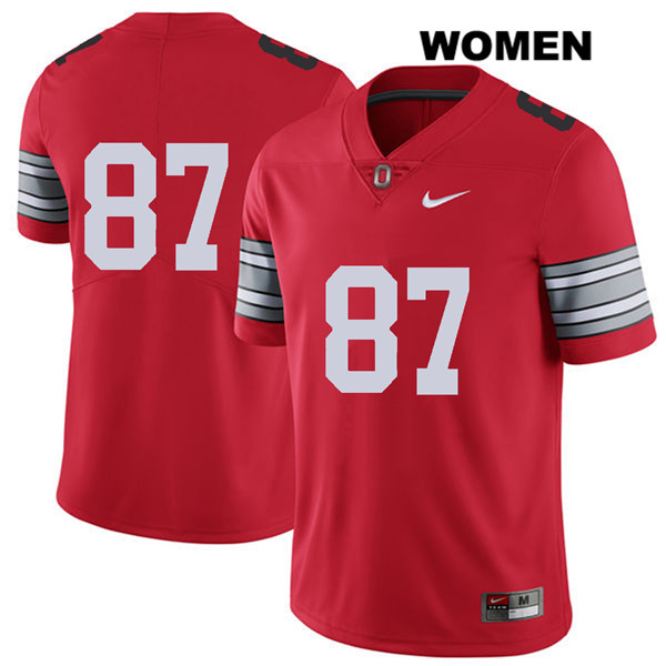 Ohio State Buckeyes Women's Ellijah Gardiner #87 Red Authentic Nike 2018 Spring Game No Name College NCAA Stitched Football Jersey ZZ19V08XC